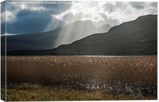  Drama over Loch Cill Chroisd Canvas Print by Andy Martin