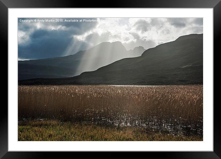  Drama over Loch Cill Chroisd Framed Mounted Print by Andy Martin