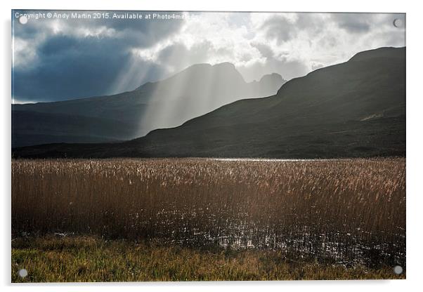  Drama over Loch Cill Chroisd Acrylic by Andy Martin