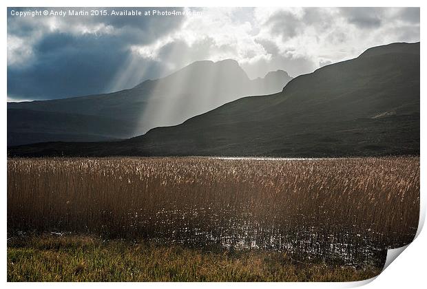  Drama over Loch Cill Chroisd Print by Andy Martin