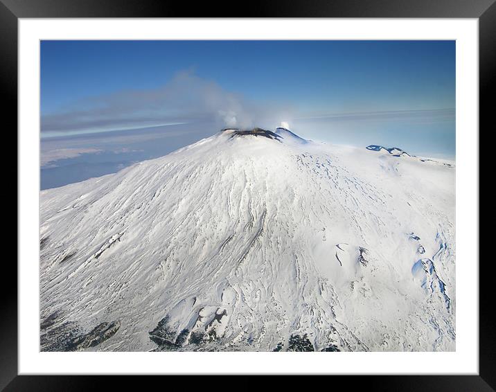 Mt. Etna Framed Mounted Print by Mary Lane