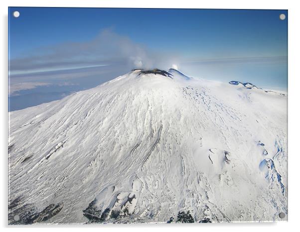 Mt. Etna Acrylic by Mary Lane