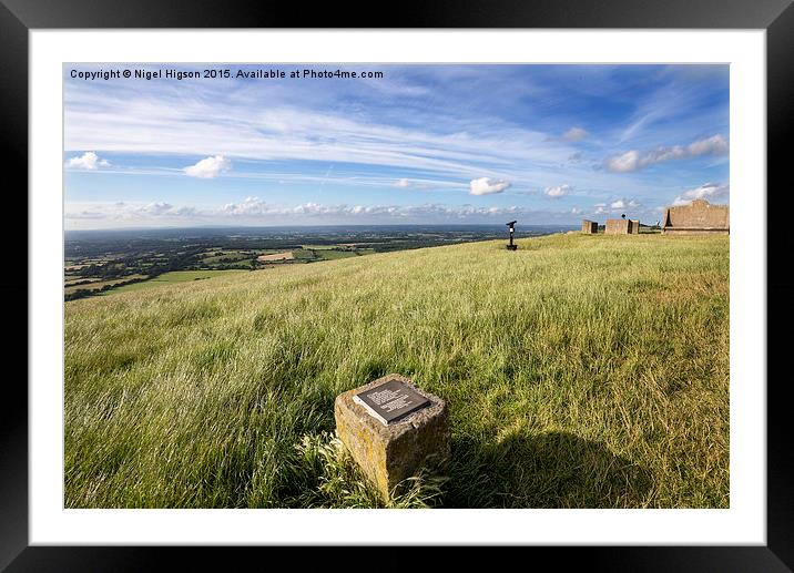  View across from Devils Dyke, South Downs, Sussex Framed Mounted Print by Nigel Higson