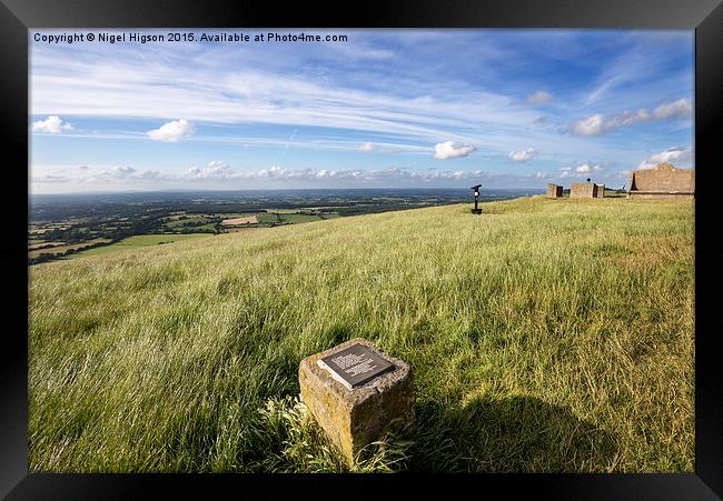  View across from Devils Dyke, South Downs, Sussex Framed Print by Nigel Higson