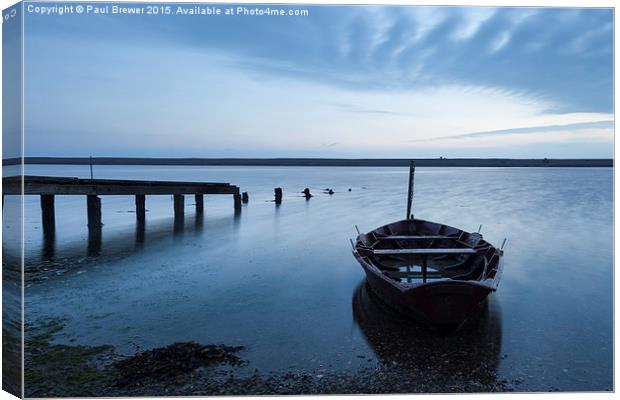  The Fleet at Night Canvas Print by Paul Brewer