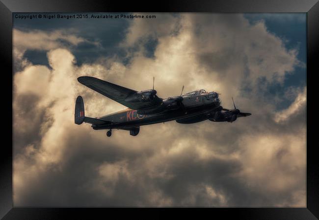  BBMF Lancaster Bomber Framed Print by Nigel Bangert