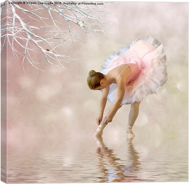  Dancer in water Canvas Print by Sharon Lisa Clarke