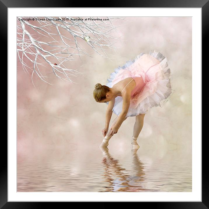  Dancer in water Framed Mounted Print by Sharon Lisa Clarke