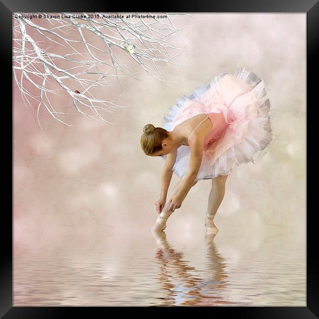  Dancer in water Framed Print by Sharon Lisa Clarke
