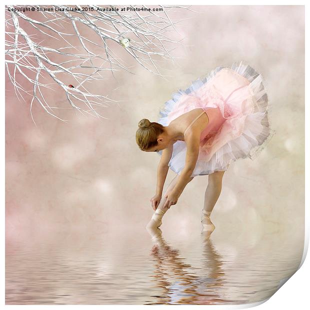  Dancer in water Print by Sharon Lisa Clarke