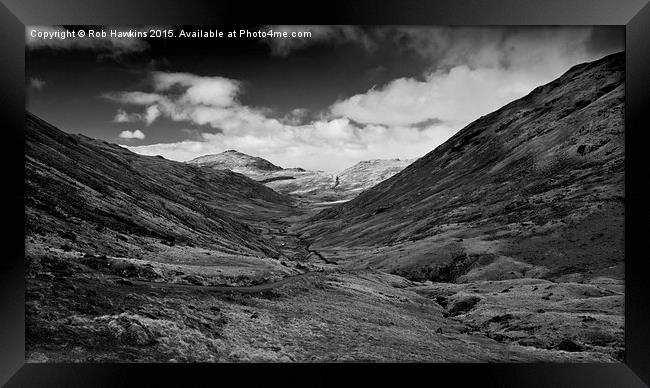  The Wrynose Pass  Framed Print by Rob Hawkins