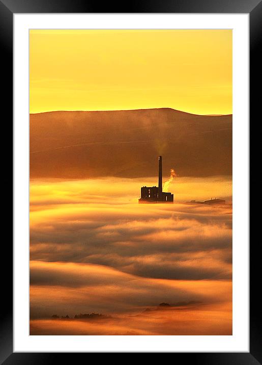  golden mist over Castleton Framed Mounted Print by Robert Fielding