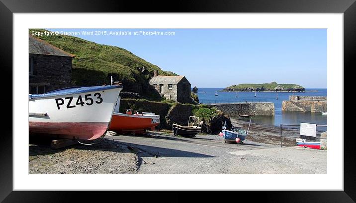  Cornish Cove Framed Mounted Print by Stephen Ward