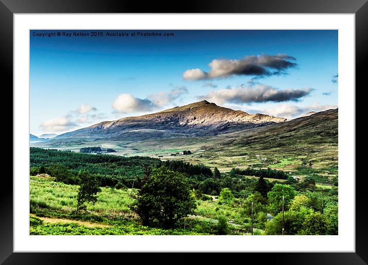  Mount Snowdon Framed Mounted Print by Ray Nelson