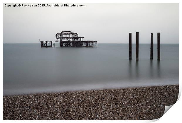  Brighton West Pier No.4 Print by Ray Nelson
