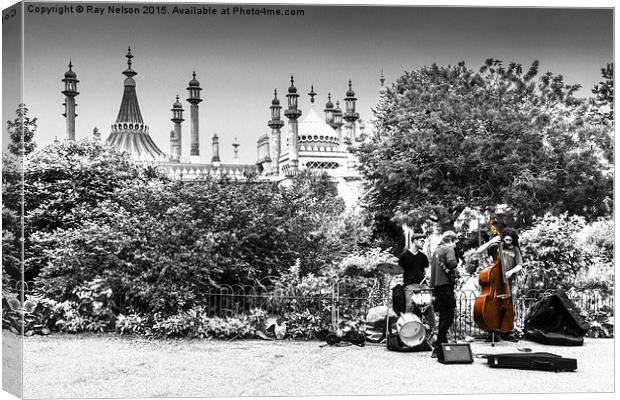  Brighton Buskers Canvas Print by Ray Nelson