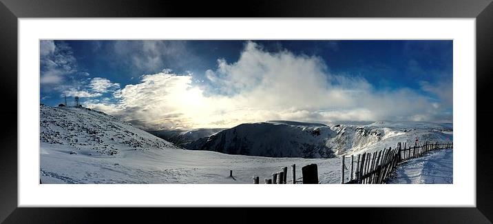  GlenShee from the top Framed Mounted Print by Bob  Dale