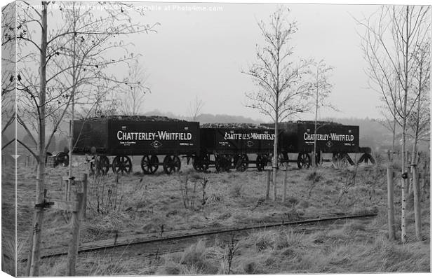 Old Coal transport train carriages  Canvas Print by Andrew Heaps