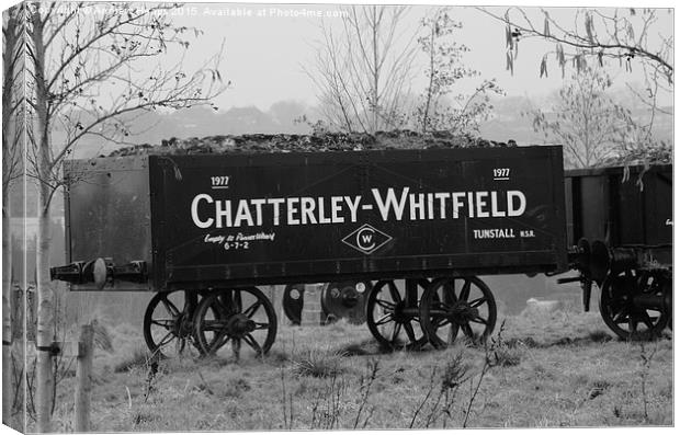  Single loaded Coal Carriage Canvas Print by Andrew Heaps