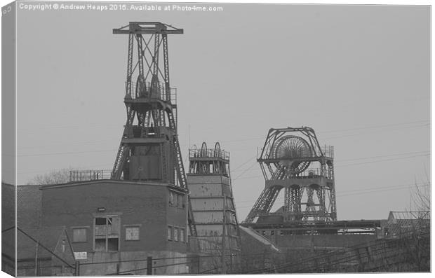 Whitfield Colliery Buildings Relics of Industrial Canvas Print by Andrew Heaps