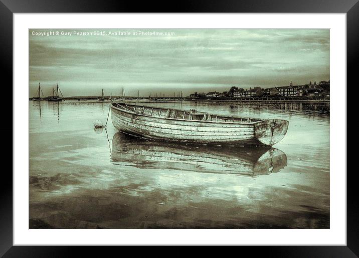 Sitting on the dock of the bay 4 Framed Mounted Print by Gary Pearson