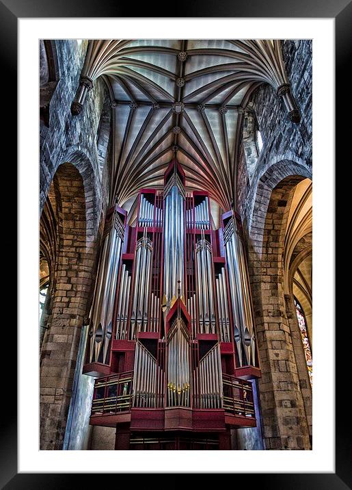 Pipe Organ  Framed Mounted Print by Stuart Sinclair