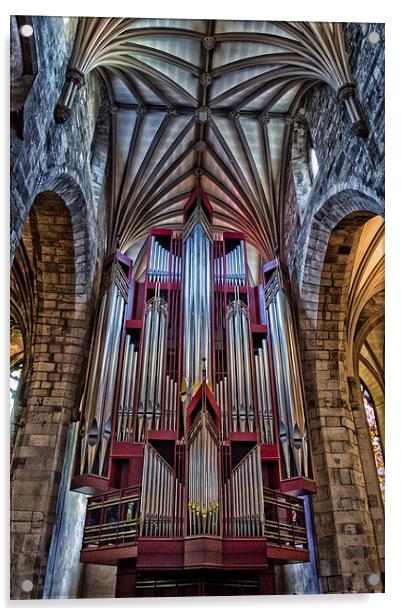 Pipe Organ  Acrylic by Stuart Sinclair