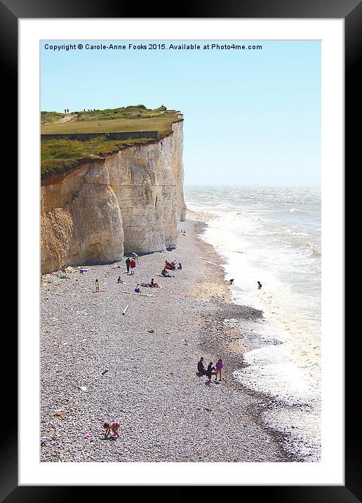    Seven Sisters From Birling Gap   Framed Mounted Print by Carole-Anne Fooks