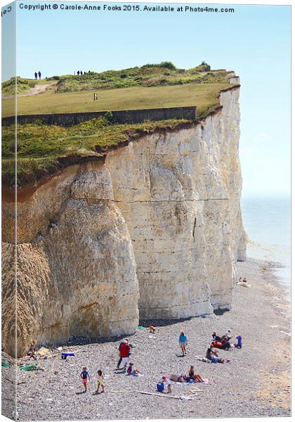     Seven Sisters From Birling Gap   Canvas Print by Carole-Anne Fooks