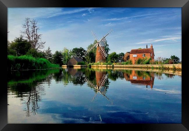  Hunsett Mill on the River Ant Framed Print by Broadland Photography