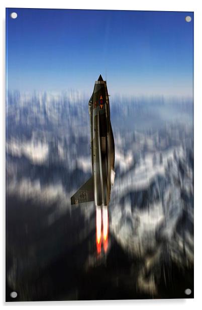 Lightning Missile Acrylic by J Biggadike