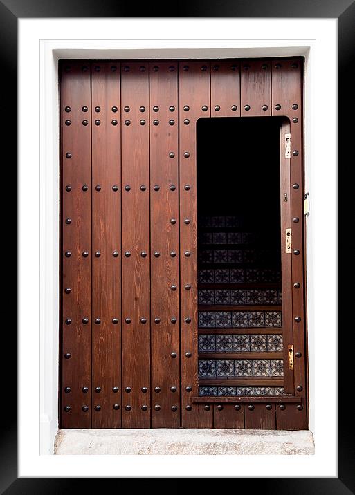  A door seen near Ronda, Spain Framed Mounted Print by Artem Liss
