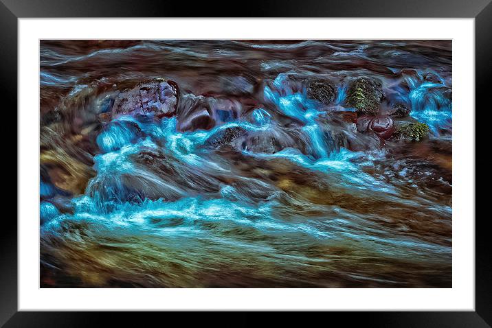  Psychedelic stream Framed Mounted Print by Leighton Collins