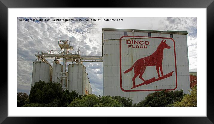  Dingo Flour - Fremantle - WA Framed Mounted Print by Colin Williams Photography