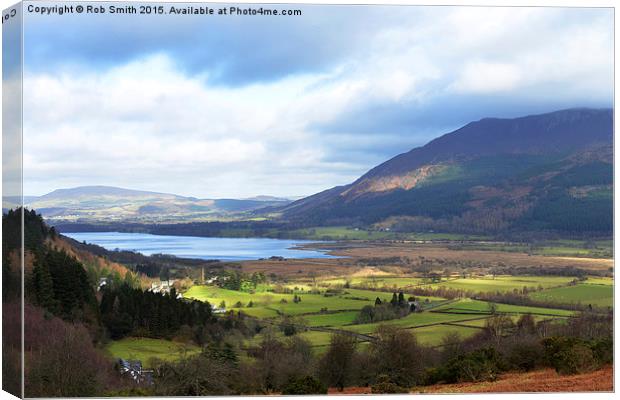  Lake Bassenthwaite in the Lake District, UK Canvas Print by Rob Smith