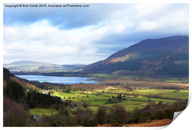 Lake Bassenthwaite in the Lake District, UK Print by Rob Smith