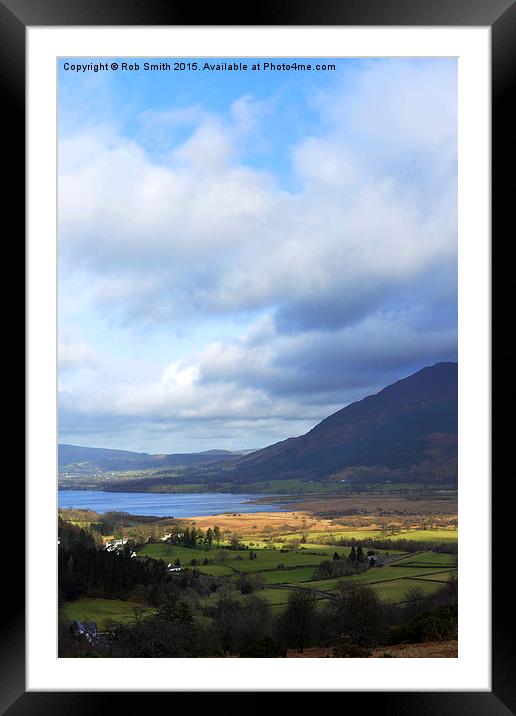  Lake Bassenthwaite in the Lake District, UK Framed Mounted Print by Rob Smith