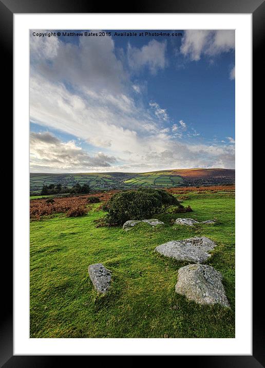 Dartmoor Framed Mounted Print by Matthew Bates