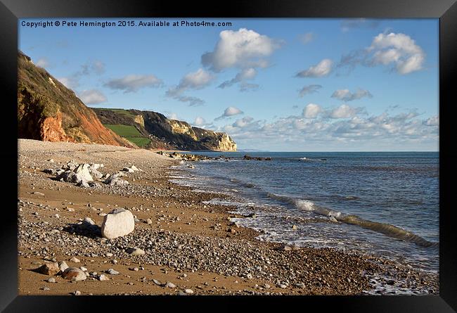  Branscombe Ebb Framed Print by Pete Hemington