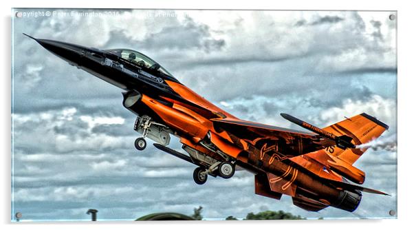  Dutch F16 Demo  Acrylic by Peter Farrington