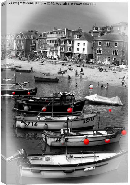  The Buoys of St Ives Canvas Print by Zena Clothier