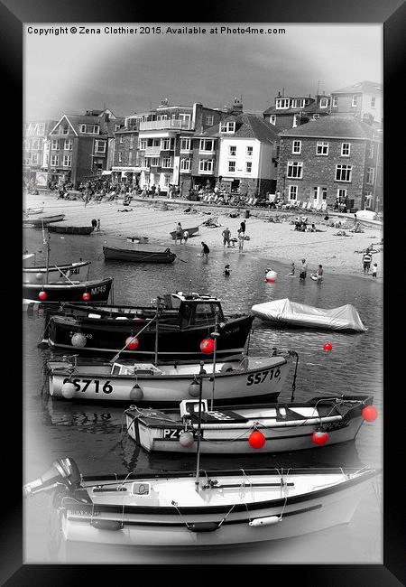  The Buoys of St Ives Framed Print by Zena Clothier