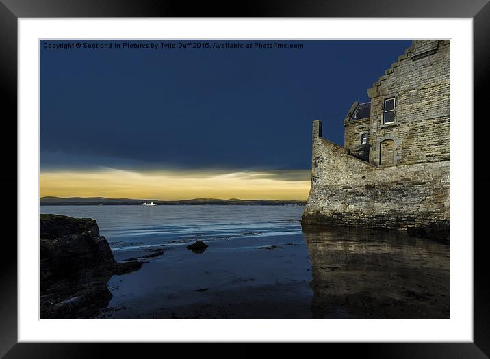  Blackness Castle Framed Mounted Print by Tylie Duff Photo Art