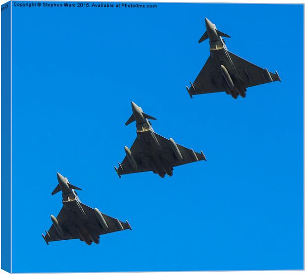  Triple Typhoon Canvas Print by Stephen Ward