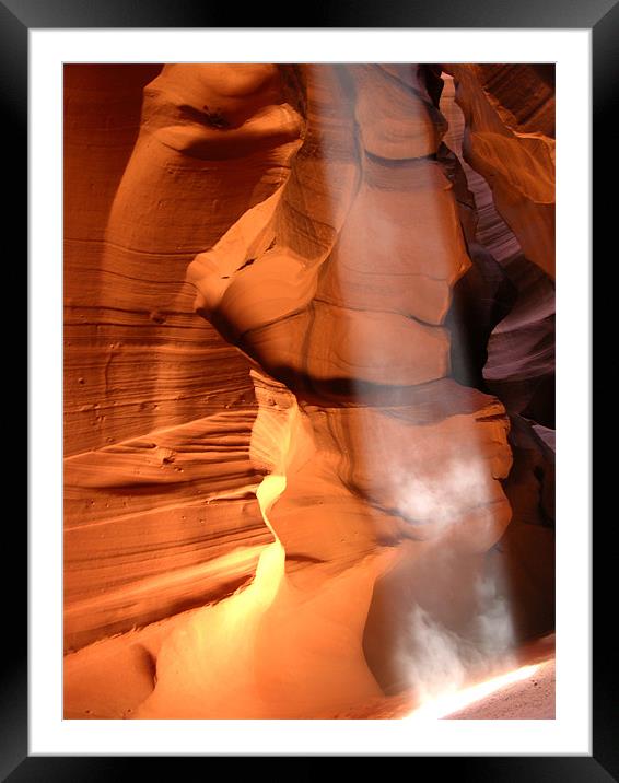 Antelope Canyon Framed Mounted Print by Mary Lane