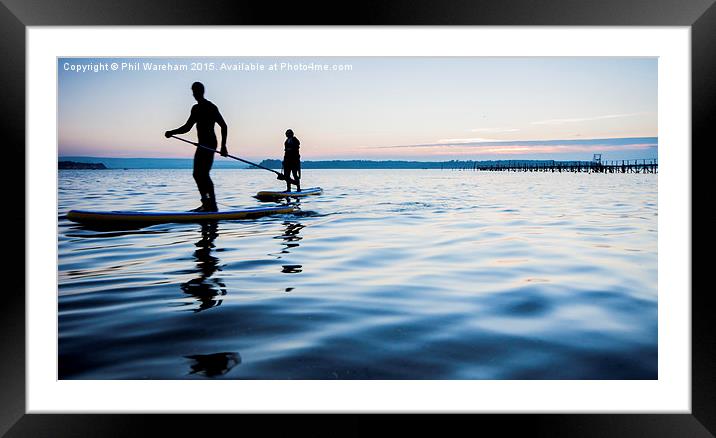 Back to shore  Framed Mounted Print by Phil Wareham