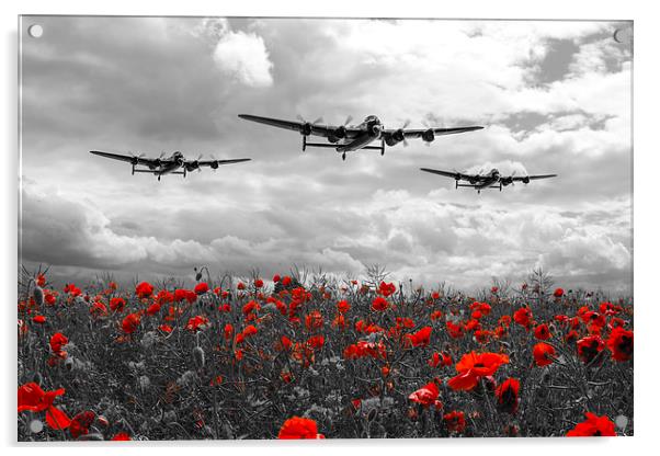Lancaster Remembrance - Selective Acrylic by J Biggadike