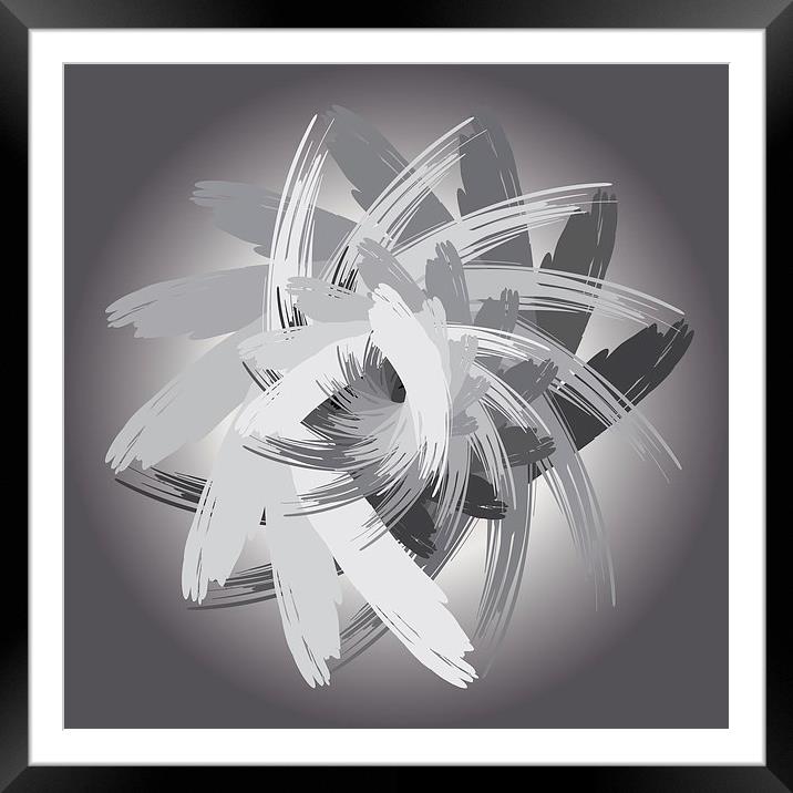 smoky whirlwind Framed Mounted Print by Marinela Feier