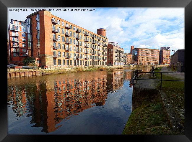  Clarence Dock. Leeds. Framed Print by Lilian Marshall