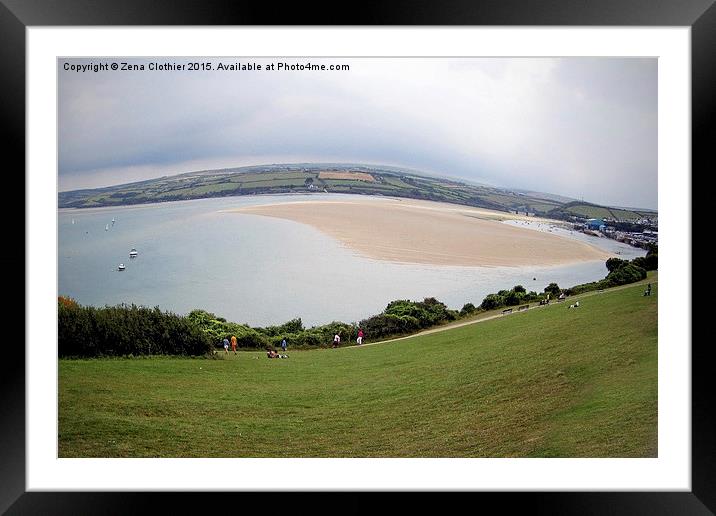  Fisheye of St Ives Framed Mounted Print by Zena Clothier